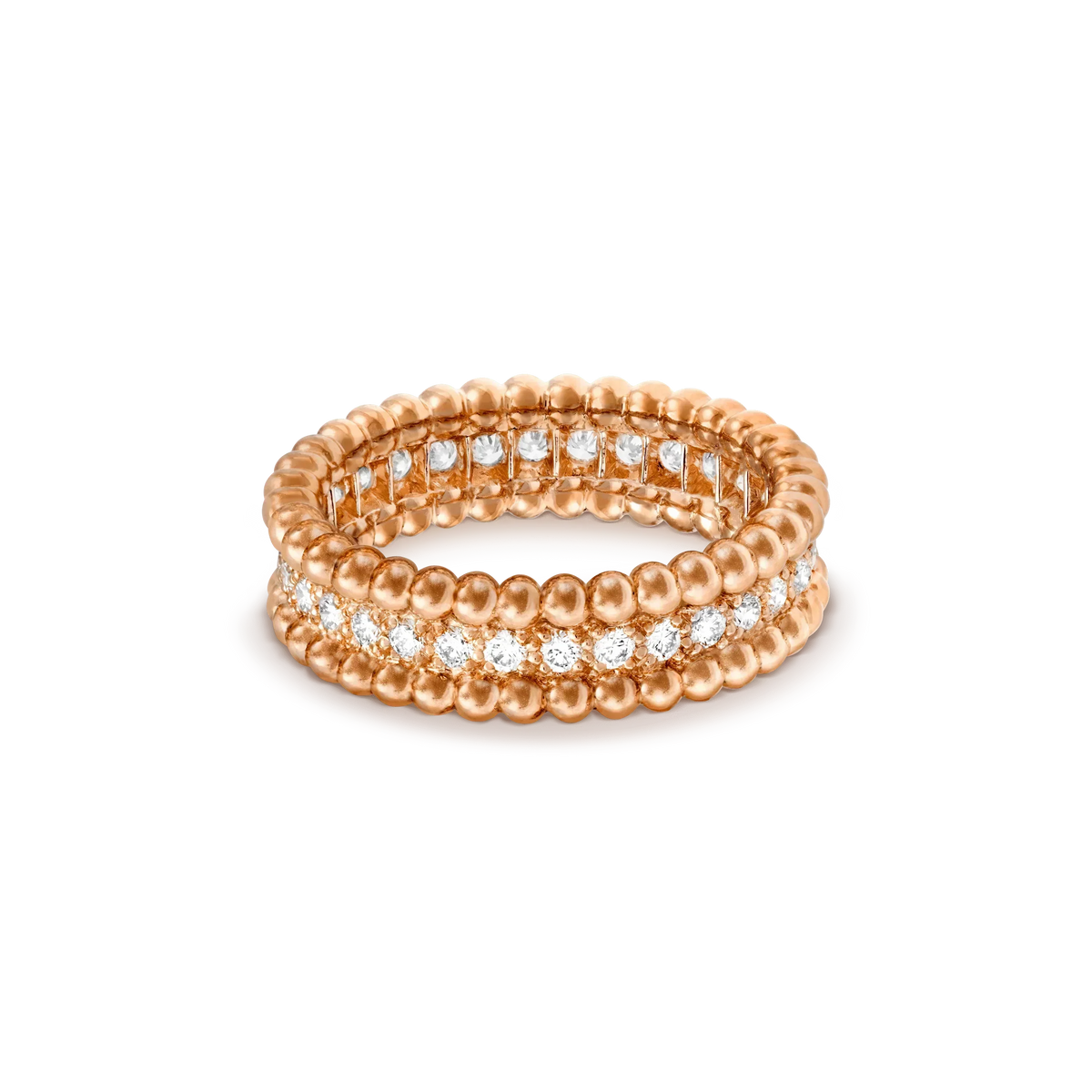 Perlee Diamond Rose Gold Ring – LUX VERSE Luxury Designer Fashion Outlet