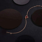 Heart Carnelian Rose Gold Bracelet – LUX VERSE Luxury Designer Fashion Outlet
