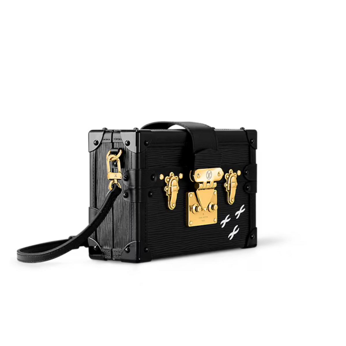 Petite Malle Iconic Black – this impeccably crafted “little trunk” travels effortlessly from day to evening, – LUX VERSE Luxury Designer Fashion Outlet