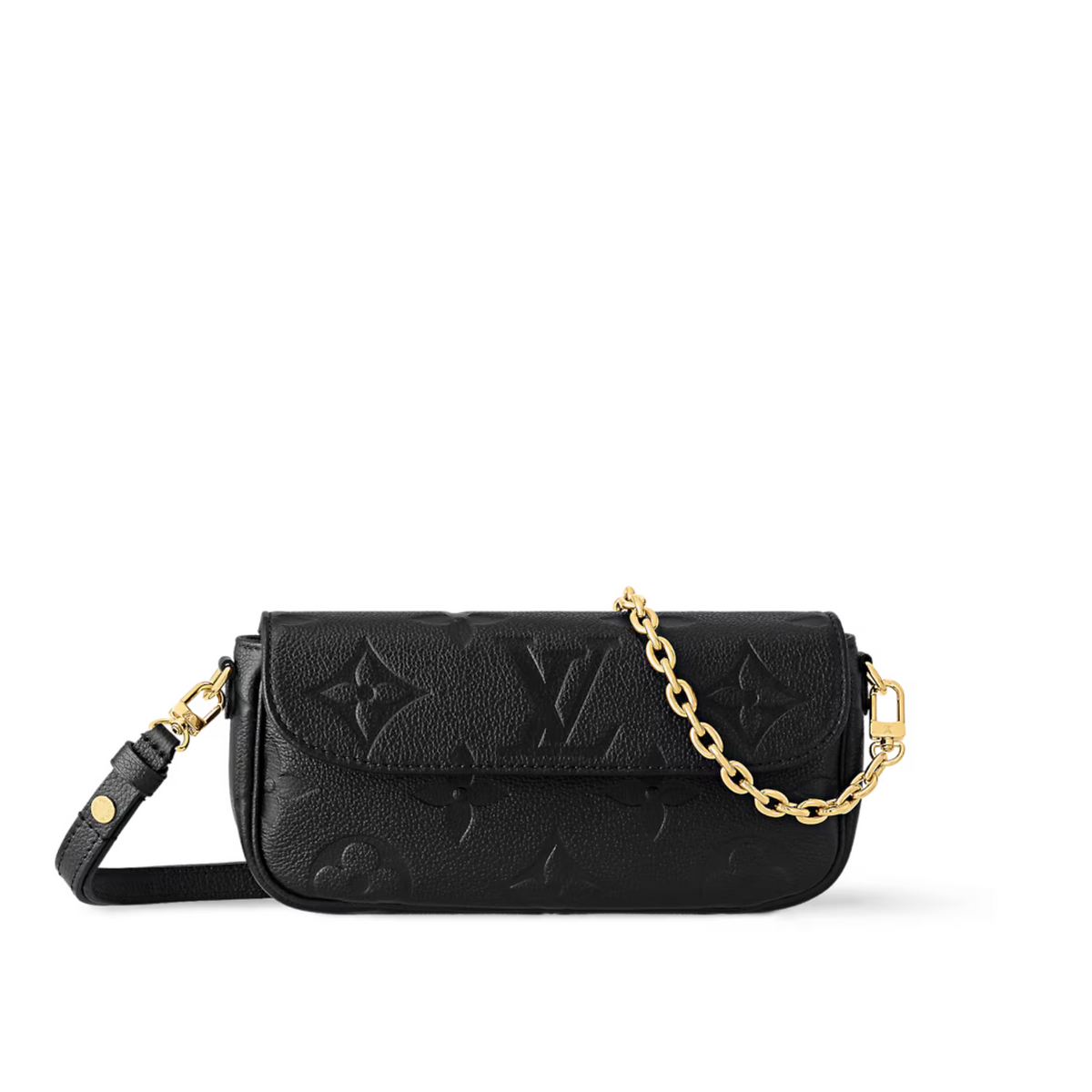 Wallet on Chain Ivy Black – the on-trend Wallet on Chain Ivy is made from grained Monogram Empreinte leather, – LUX VERSE Luxury Designer Fashion Outlet