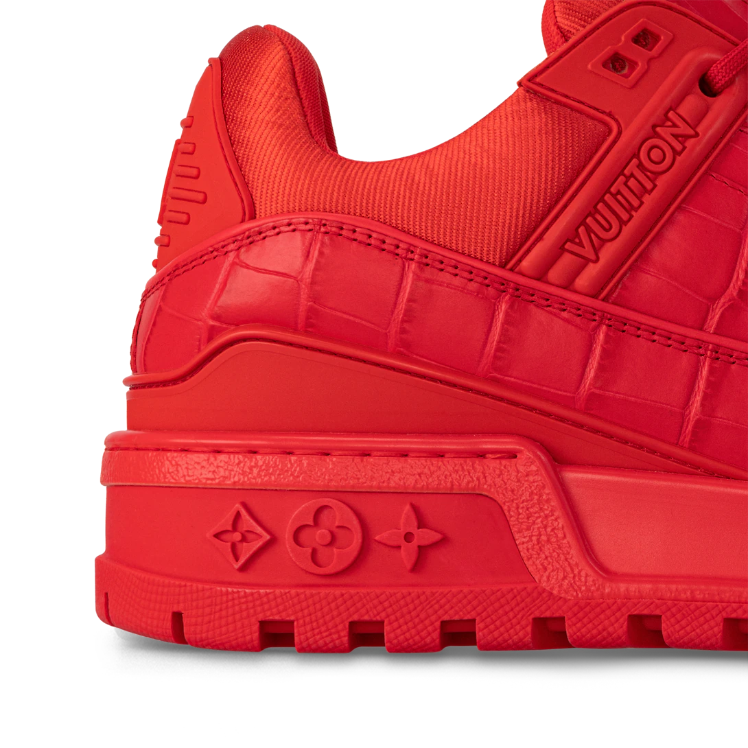 Trainer Leather Maxi Sneaker – this edition of the Trainer Maxi sneaker comes in alligator-printed calf leather – LUX VERSE Luxury Designer Fashion Outlet