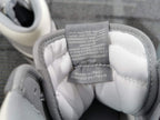White Leather Print High-Top - Men's