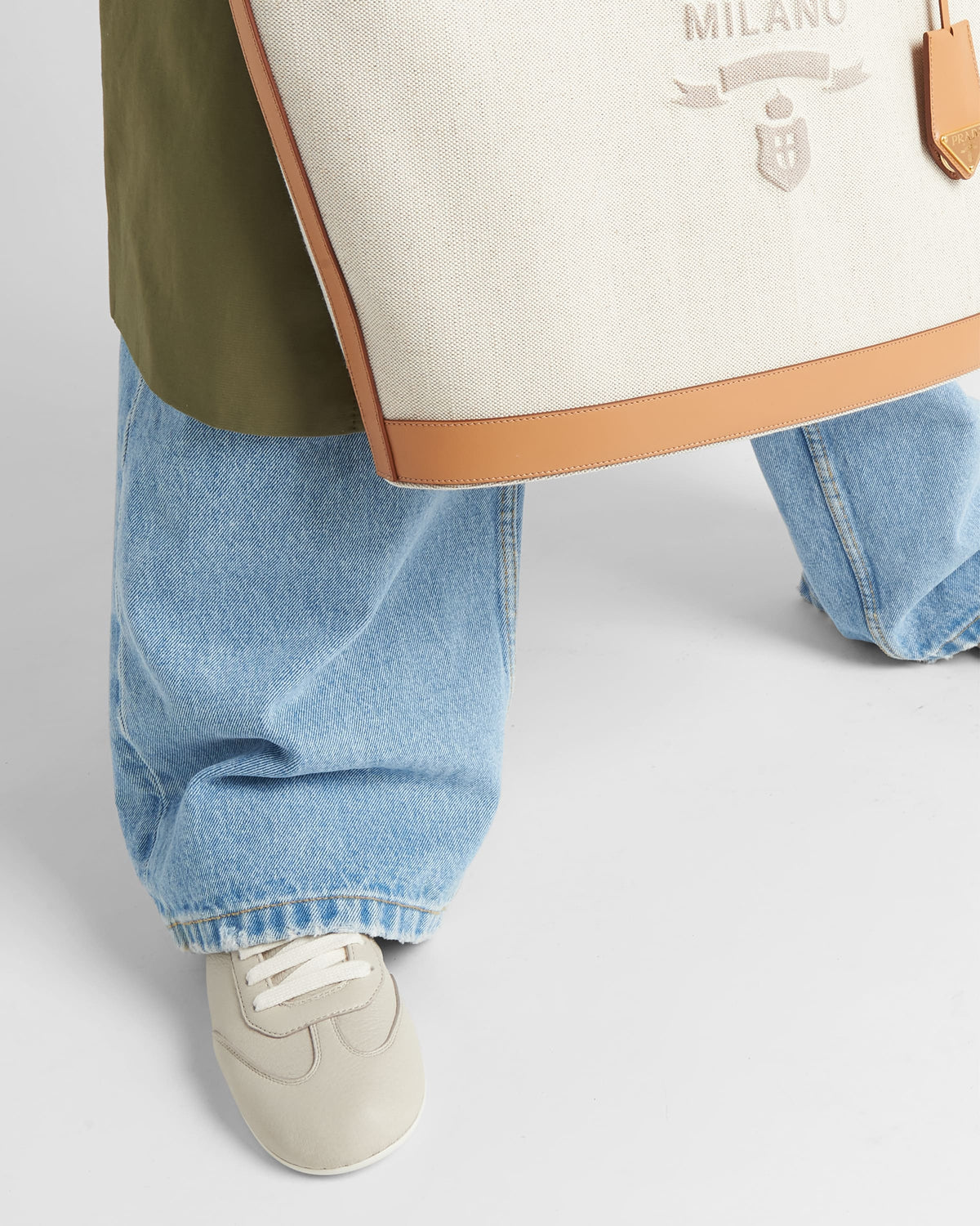 Leather classic sneakers – the casual and versatile style is embellished with the embossed rubber triangle logo – LUX VERSE Luxury Designer Fashion Outlet