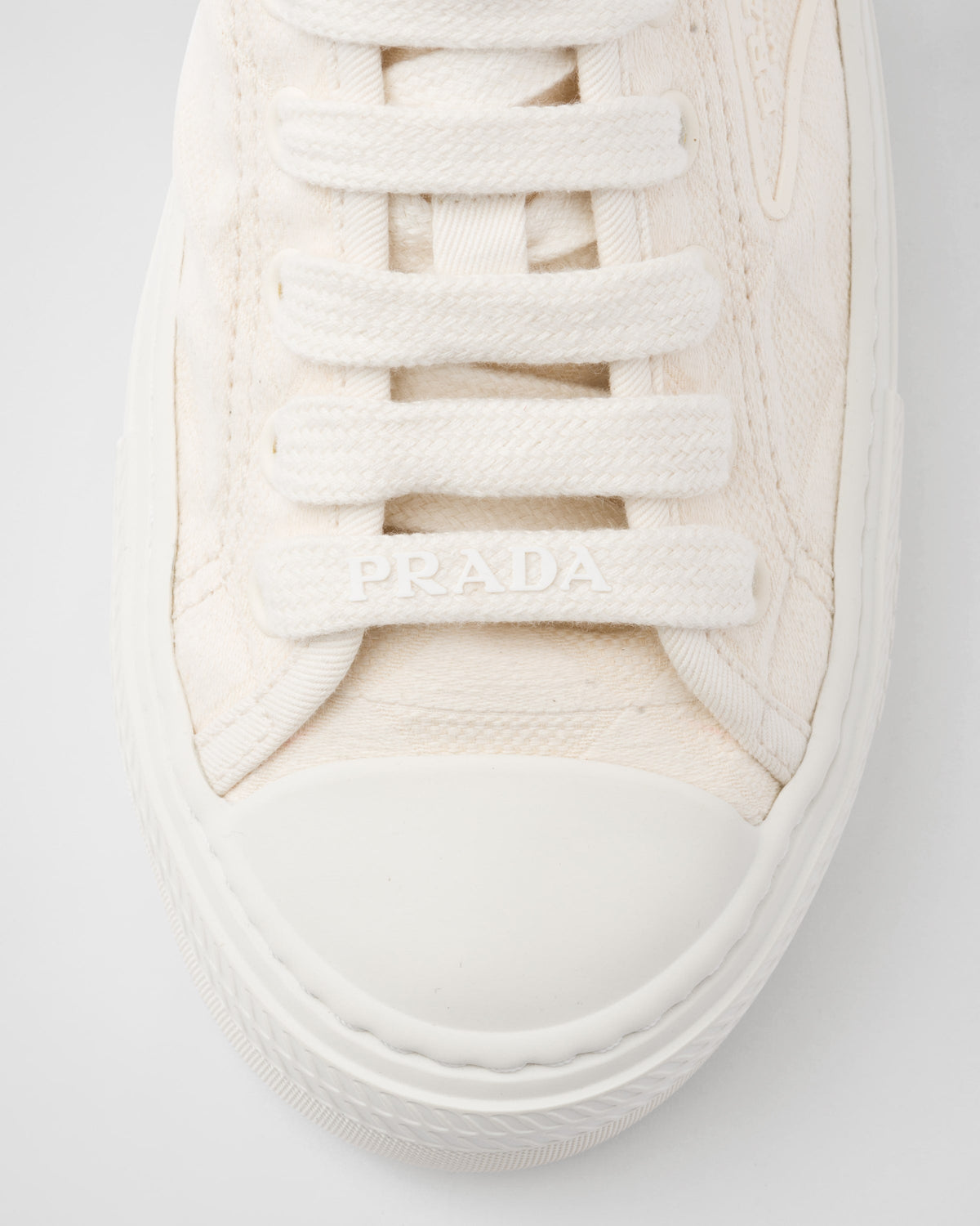 Fabric sporty sneakers – fabric lining Injected rubber triangle logo Cotton laces Rubber sole, height 35 mm – LUX VERSE Luxury Designer Fashion Outlet