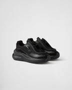 Brushed leather, bike fabric, and suede sneakers – made of leather and bike fabric, they have an upper that is embellished with – LUX VERSE Luxury Designer Fashion Outlet