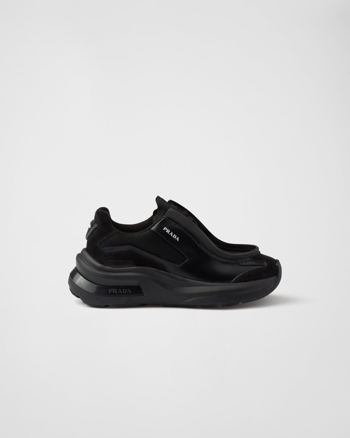 Brushed leather, bike fabric, and suede sneakers – these sneakers, a reinterpretation of an archive style, combine a sporty attitude – LUX VERSE Luxury Designer Fashion Outlet