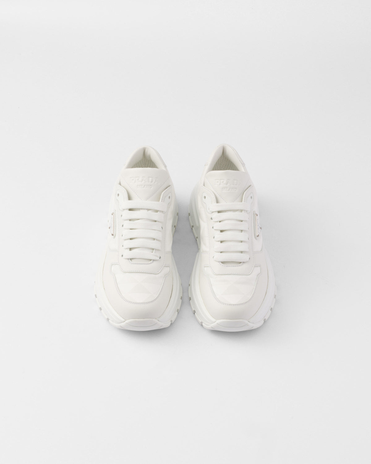 PRAX 01 Re-Nylon sneakers – chunky rubber lug soles complete the sporty silhouette – LUX VERSE Luxury Designer Fashion Outlet