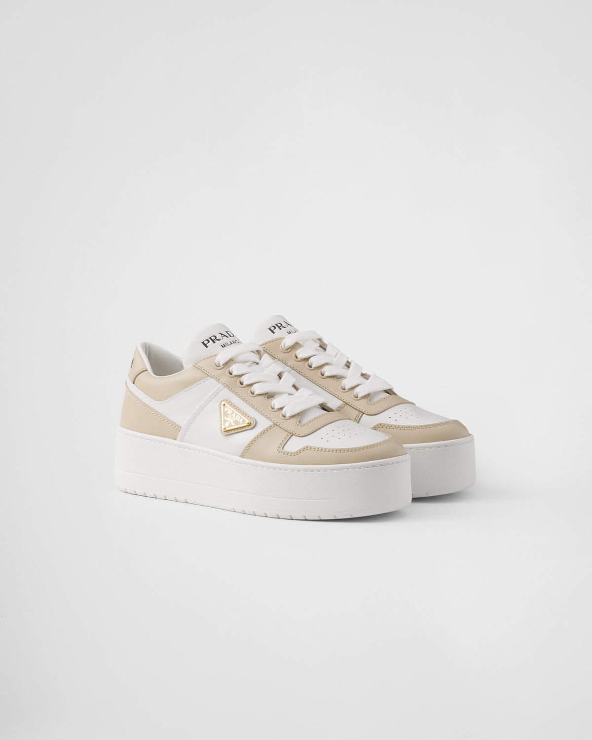 Downtown Bold leather sneakers – different interpretations of the logo decorate the shoe, completed with the iconic – LUX VERSE Luxury Designer Fashion Outlet