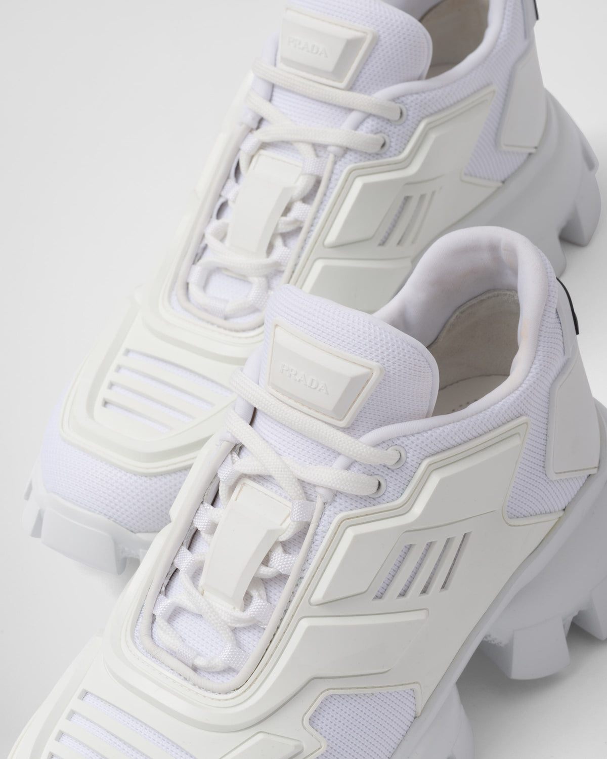 Cloudbust sneakers – upper: technical fabric and rubber Three-dimensional injected rubber eyestay element – LUX VERSE Luxury Designer Fashion Outlet