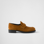 Suede loafers Cognac Leather – the classic loafer silhouette is reinterpreted with clean, elegant lines that give – LUX VERSE Luxury Designer Fashion Outlet