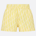 Yellow Baby Swim Shorts – the swim shorts pay homage to House heritage with the hallmark Oblique motif – LUX VERSE Luxury Designer Fashion Outlet