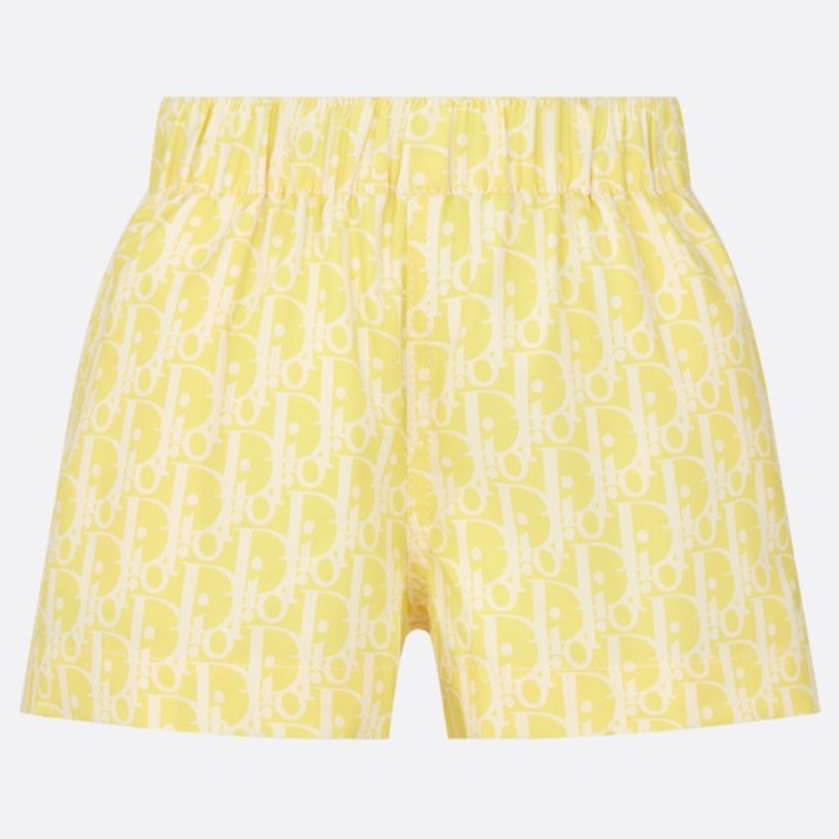Yellow Baby Swim Shorts – the swim shorts pay homage to House heritage with the hallmark Oblique motif – LUX VERSE Luxury Designer Fashion Outlet