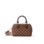 Speedy Bandoulière 20 Brown – the Speedy Bandoulière 20 city bag is now offered in classic Damier Ebene canvas – LUX VERSE Luxury Designer Fashion Outlet