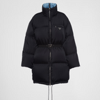 Re-Nylon Gabardine hooded down coat – this Re-Nylon Gabardine hooded down coat is made from recycled nylon, making it – LUX VERSE Luxury Designer Fashion Outlet