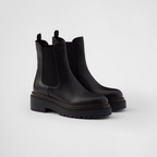 Leather Chelsea boots – a hybrid silhouette blending classic details and contemporary touches defines these – LUX VERSE Luxury Designer Fashion Outlet