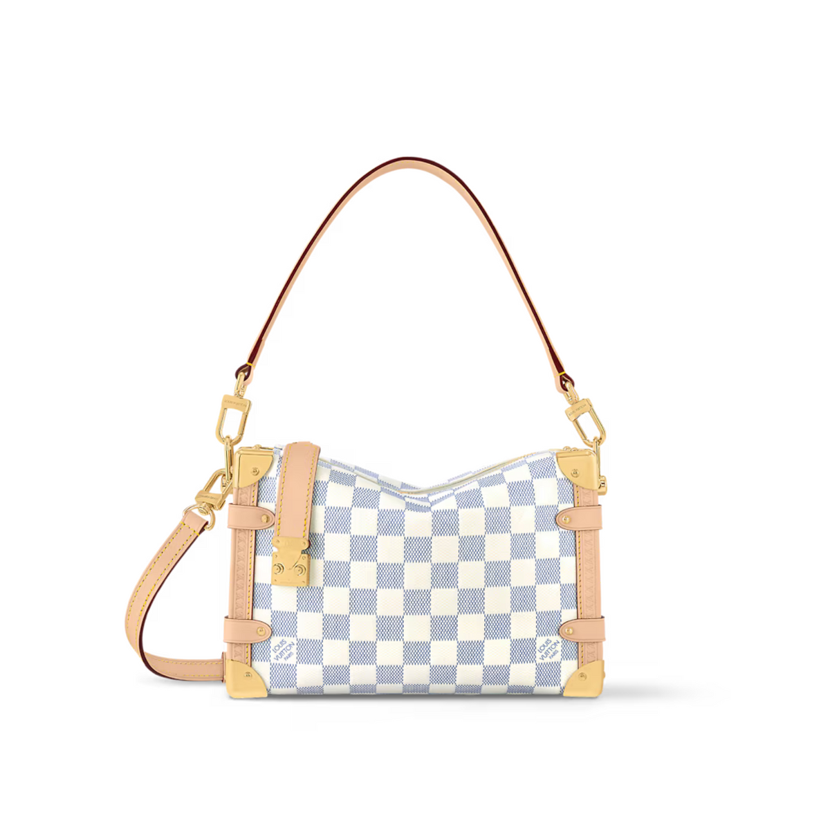 Sling Side Trunk MM – the S-lock and other hardware are a golden hue – LUX VERSE Luxury Designer Fashion Outlet