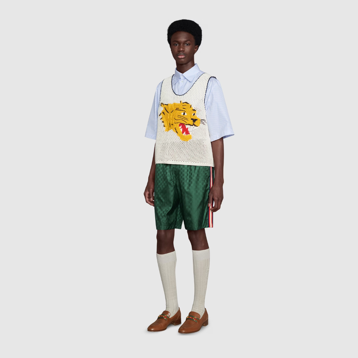 GG NYLON JACQUARD SWIM Green SHORTS – part of the House’s codes first presented during the ‘30s, the distinctive motif has – LUX VERSE Luxury Designer Fashion Outlet
