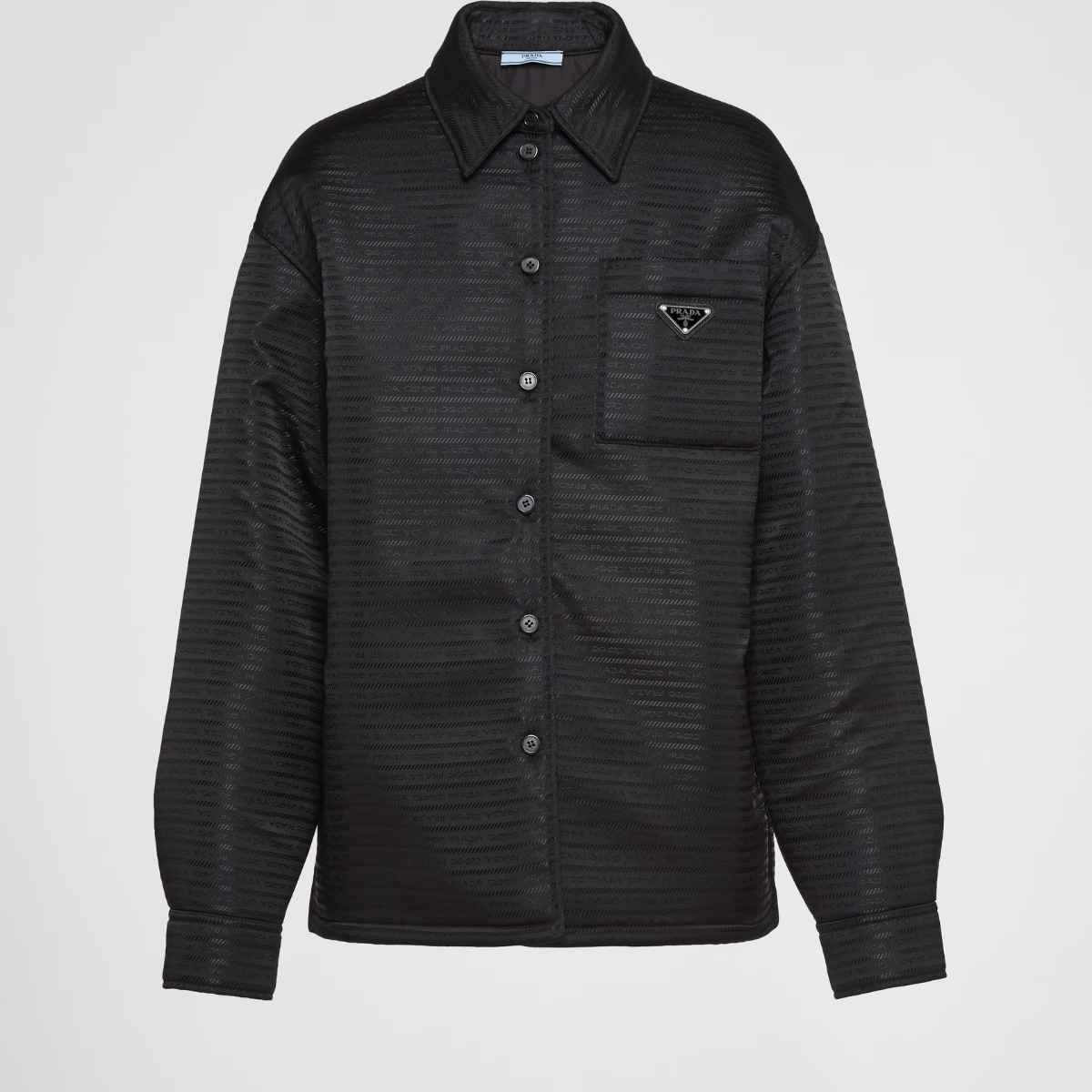 Re-Nylon Style Jacket – this jacket decorated with the brand's iconic lettering pattern is characterized – LUX VERSE Luxury Designer Fashion Outlet