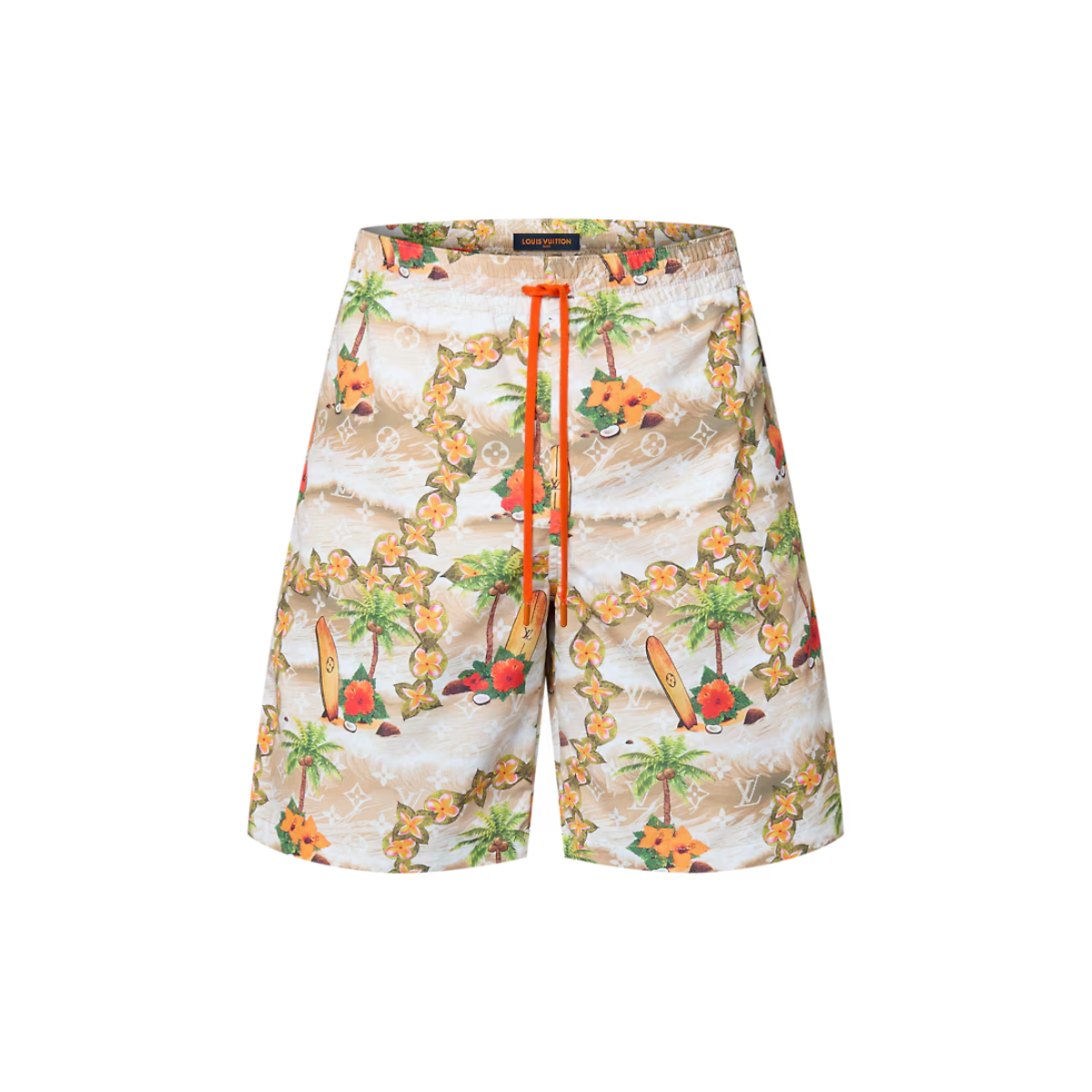Monogram Nylon Swim Shorts – these graphic swim shorts are printed with a Monogram Sand Beach motif in fresh – LUX VERSE Luxury Designer Fashion Outlet