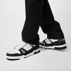 Trainer Denim Sneaker – the contrasting colors and materials highlight the elaborate construction of this – LUX VERSE Luxury Designer Fashion Outlet