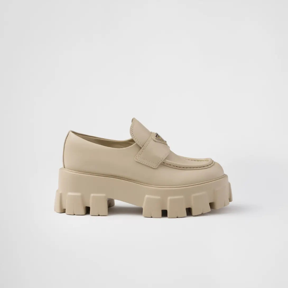 Brushed leather Monolith loafers – the Monolith loafers made of iconic and elegant brushed leather reinterpret – LUX VERSE Luxury Designer Fashion Outlet