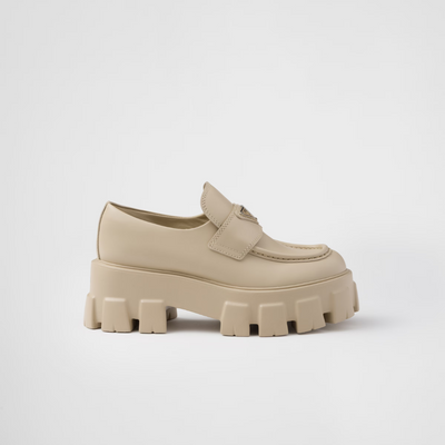 Brushed leather Monolith loafers - LUX VERSE - Luxury designer fashion outlet