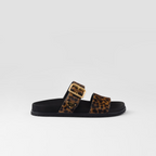 Printed leather Leopard Print slides – these sandals feature a hybrid silhouette that combines sporty details with – LUX VERSE Luxury Designer Fashion Outlet