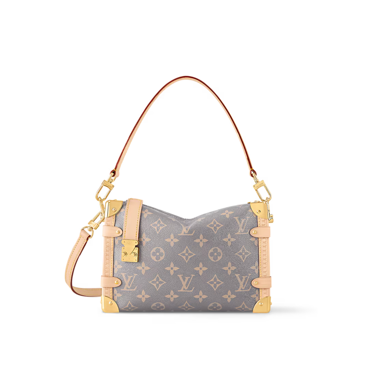 Side Trunk MM – with its elegant Parisian color palette and gold-toned details, the Side Trunk MM – LUX VERSE Luxury Designer Fashion Outlet