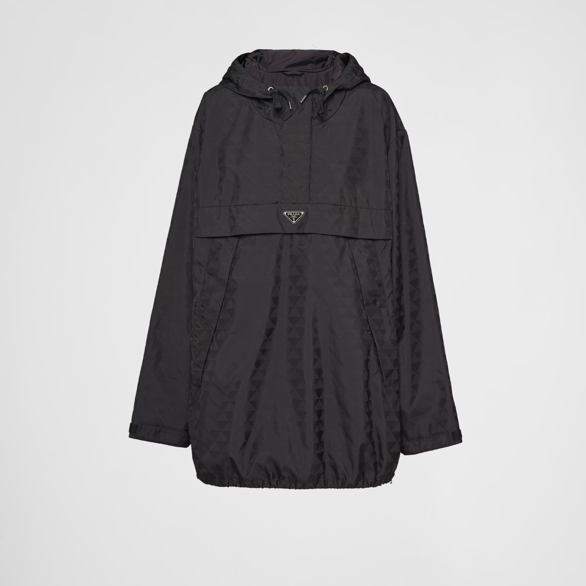 Printed Re-Nylon blouson jacket – first introduced on trunks designed by Mario, the triangle expresses uniqueness – LUX VERSE Luxury Designer Fashion Outlet