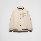 Canvas bomber jacket with patches – this oversized bomber jacket is made of canvas with a worn effect and trimmed with – LUX VERSE Luxury Designer Fashion Outlet
