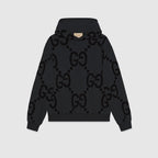 Gg Flocked Print Cotton Fleece Sweatshirt – the men’s Cruise 2024 collection presents a contemporary silhouette – LUX VERSE Luxury Designer Fashion Outlet