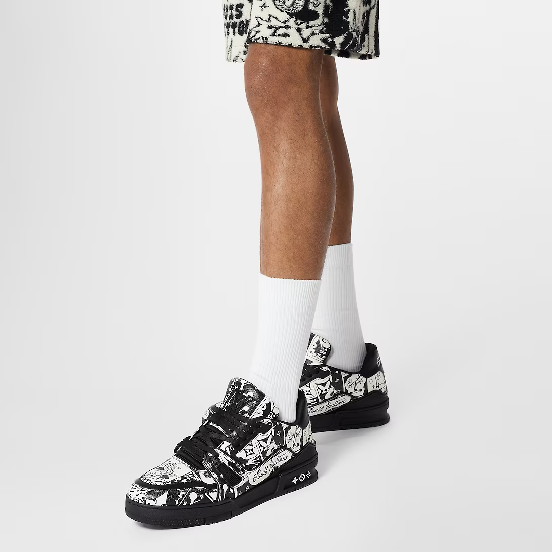 Comic Canvas Trainer Sneakers – designed by Virgil Abloh, this cult model references vintage basketball sneakers – LUX VERSE Luxury Designer Fashion Outlet