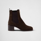 Suede booties – these suede booties have a refined and versatile design with clean lines – LUX VERSE Luxury Designer Fashion Outlet