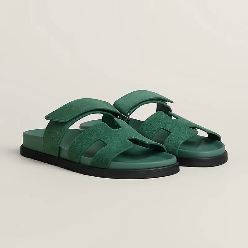 Chypre sandal – techno-sandal in calfskin with anatomical rubber sole and adjustable strap.– LUX VERSE Luxury Designer Fashion Outlet
