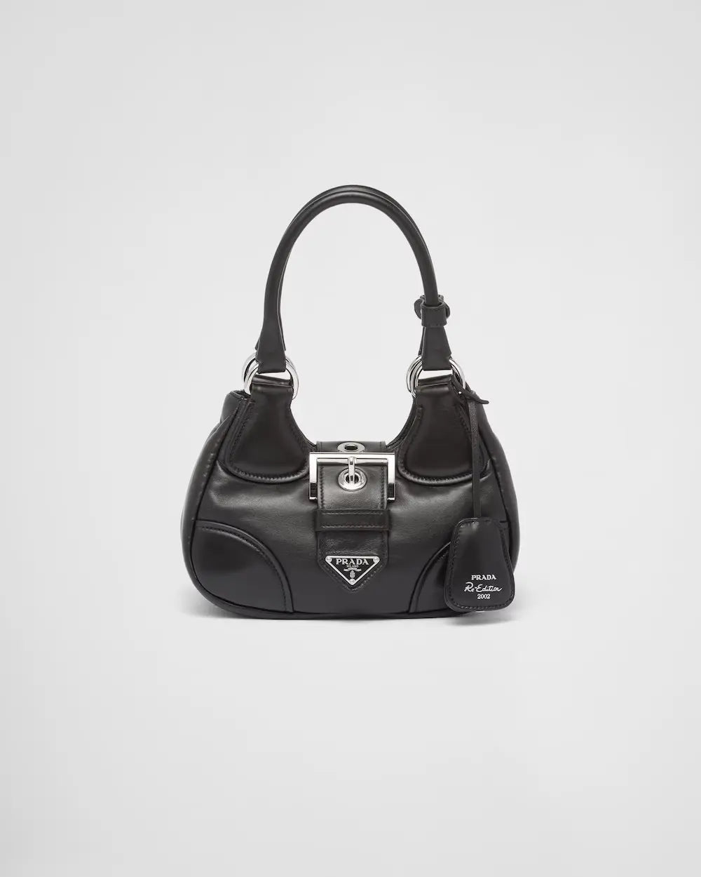 Moon Re-Nylon and leather bag – the conceptual expressive form of becomes the emblem of the design of the Moon bag, – LUX VERSE Luxury Designer Fashion Outlet