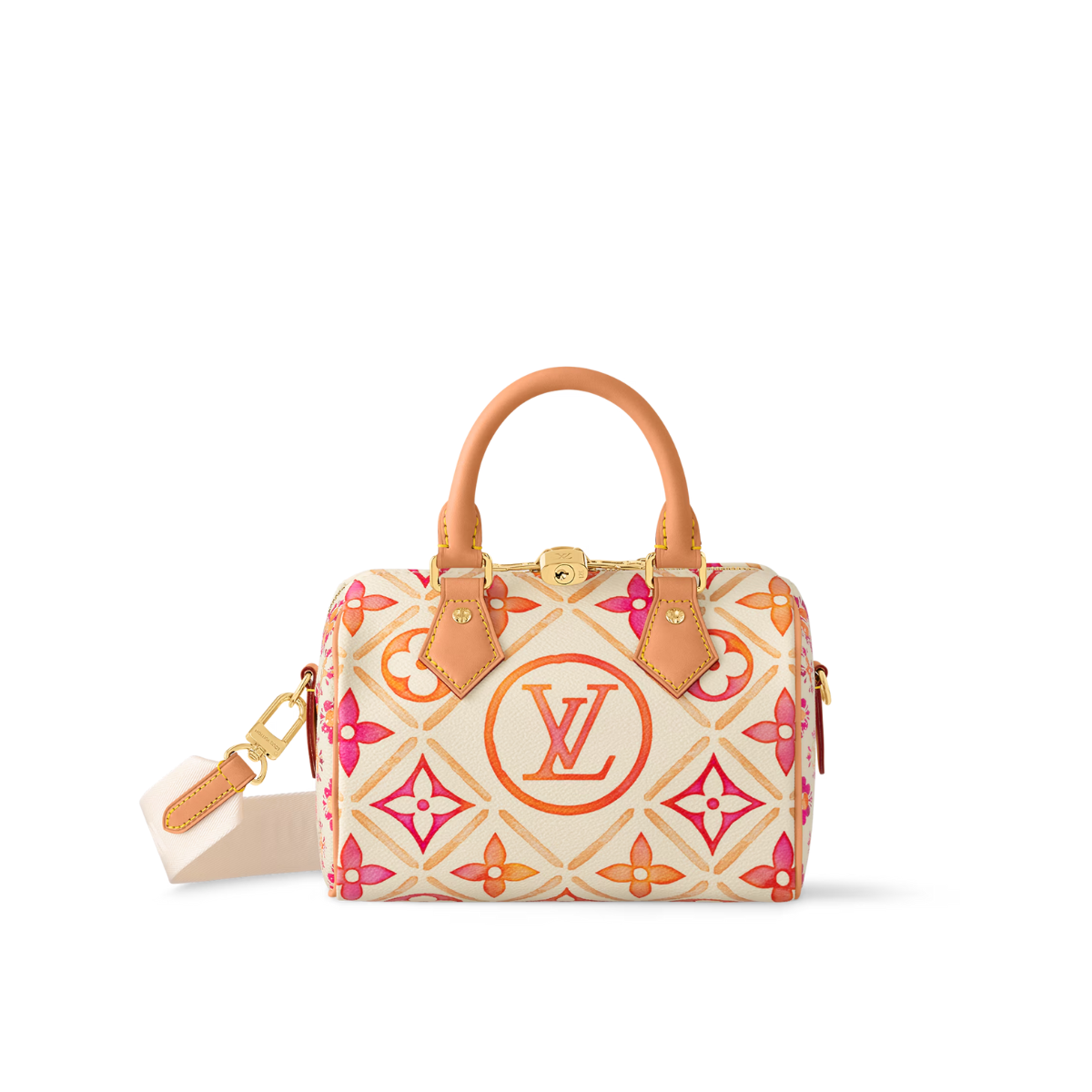 Speedy Bandoulière 20 Coral – as part of the Pool Collection, this Speedy Bandoulière 20 bag is made from Monogram – LUX VERSE Luxury Designer Fashion Outlet
