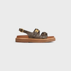 TIPPI TRIOMPHE SANDAL in CALFSKIN - VÉGÉTAL TANNING – 100% CALFSKIN100% Calfskin LiningADJUSTABLE TRIOMPHE METAL PIECE ON – LUX VERSE Luxury Designer Fashion Outlet
