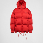 Re-Nylon hooded down jacket – medium down jacket Goose down padding Hood Shirt sleeves Zipper closure Zipper welt – LUX VERSE Luxury Designer Fashion Outlet