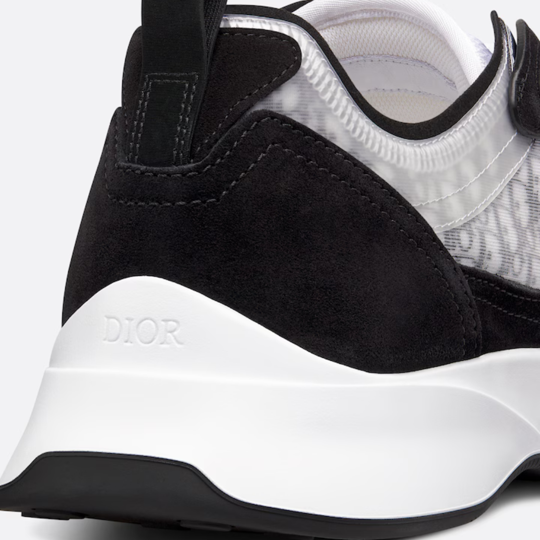 B25 Runner Sneaker Black – crafted in black suede and white technical mesh, the design is enhanced by – LUX VERSE Luxury Designer Fashion Outlet