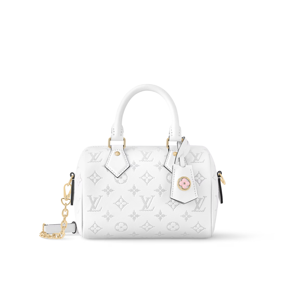 Speedy Bandoulière 20 White – this Speedy Bandoulière 20 handbag is made from smooth calfskin leather, with – LUX VERSE Luxury Designer Fashion Outlet