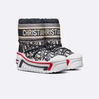 Snow Ankle Boot – the'CHRISTIAN'signature adorns the ankle and the supple and lightweight white – LUX VERSE Luxury Designer Fashion Outlet