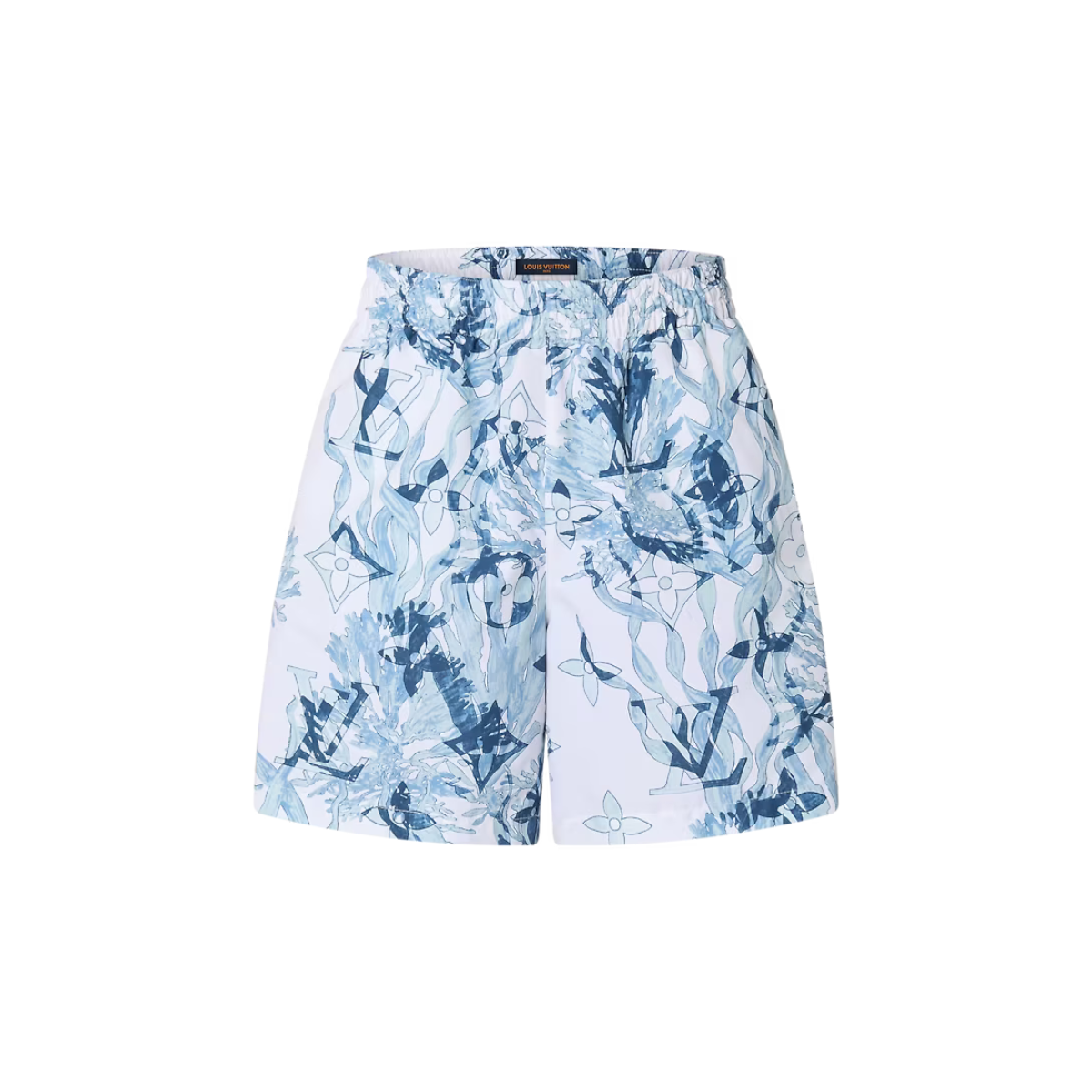 Printed Nylon Swim Shorts Dark Denim – these fresh swim shorts are ready for a plunge in the ocean with their graphic – LUX VERSE Luxury Designer Fashion Outlet