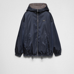 Re-Nylon blouson hooded jacket – this Re-Nylon blouson jacket with a sporty design and refined details is – LUX VERSE Luxury Designer Fashion Outlet