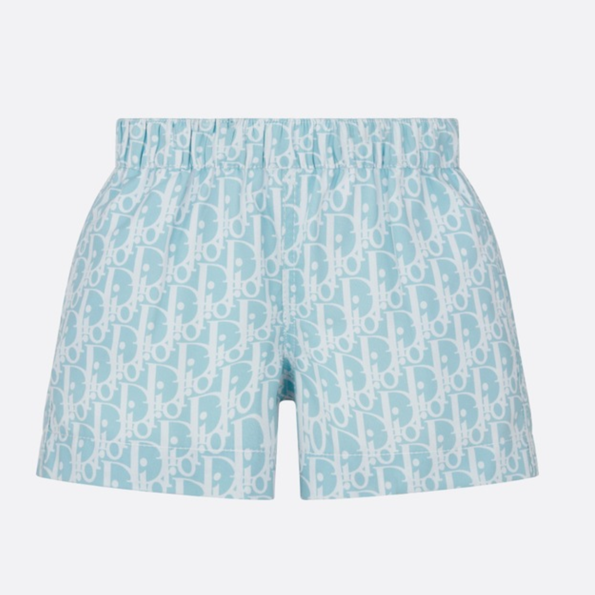 Blue Baby Swim Shorts – the swim shorts pay homage to House heritage with the hallmark Oblique motif – LUX VERSE Luxury Designer Fashion Outlet