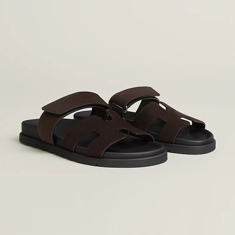 Prada Chypre sandal – techno-sandal in calfskin with anatomical rubber sole and adjustable strap.A – LUX VERSE Luxury Designer Fashion Outlet