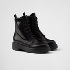 Brushed leather boots – the elegance of brushed leather enhances the clean design of these modern – LUX VERSE Luxury Designer Fashion Outlet