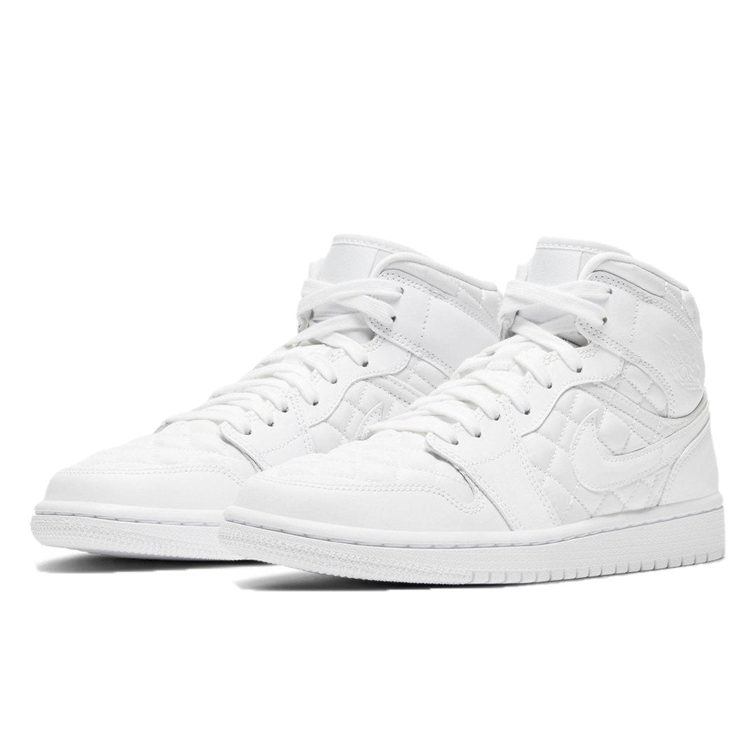 Triple White – the tumbled leather upper is accented with a tonal stitching, perforated detailing – LUX VERSE Luxury Designer Fashion Outlet
