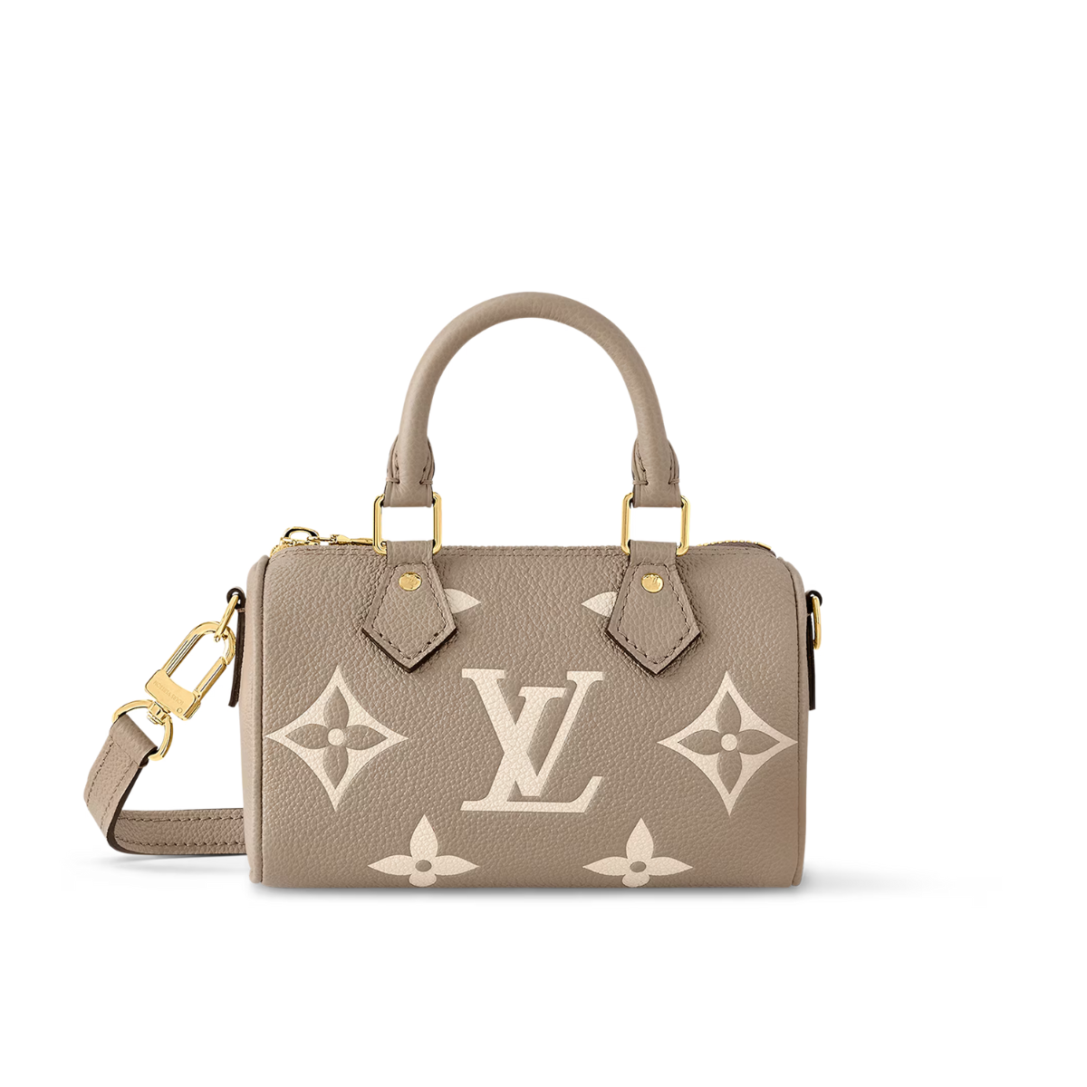 Nano Speedy Tourterelle Crème – the Nano Speedy is crafted from supple, grained Monogram Empreinte leather, whose – LUX VERSE Luxury Designer Fashion Outlet