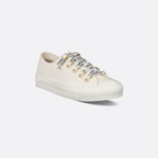 Walk'n'Cotton Canvas Sneaker – the Walk'n'sneaker is crafted in white cotton canvas and is a timeless design – LUX VERSE Luxury Designer Fashion Outlet