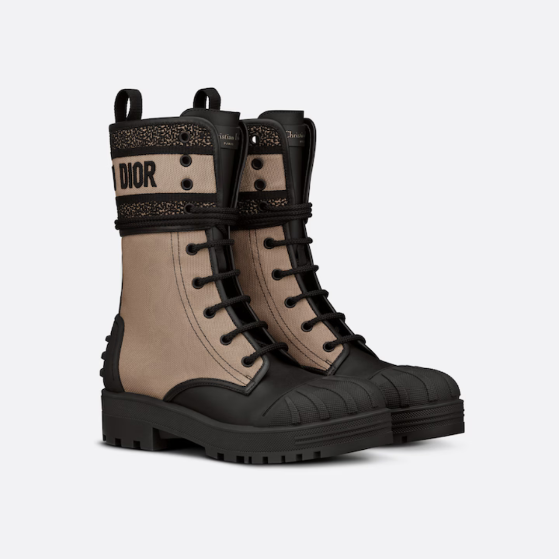 D-Major Ankle Christian Boot – the heel, round toe and thick notched rubber sole complete the design – LUX VERSE Luxury Designer Fashion Outlet